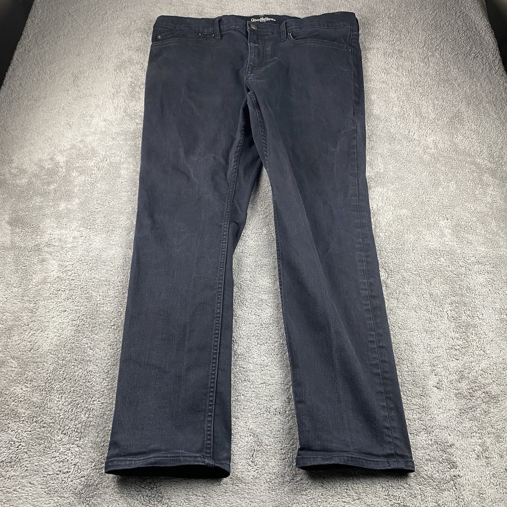 Goodfellow &‎ Co Skinny Total Flex Jeans Mens 40x29 Black High Rise